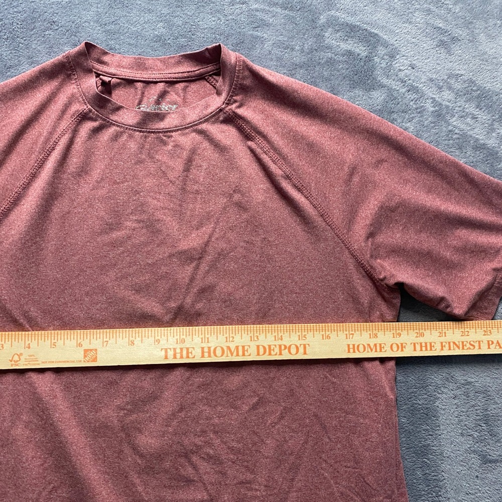 Glacier Performance Mens Small Short Sleeve Active Shirt Clay Heather 1408440 - Picture 3 of 7